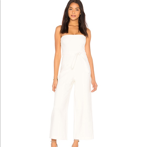 Likely Pants - Likely Isla Strapless White Jumpsuit